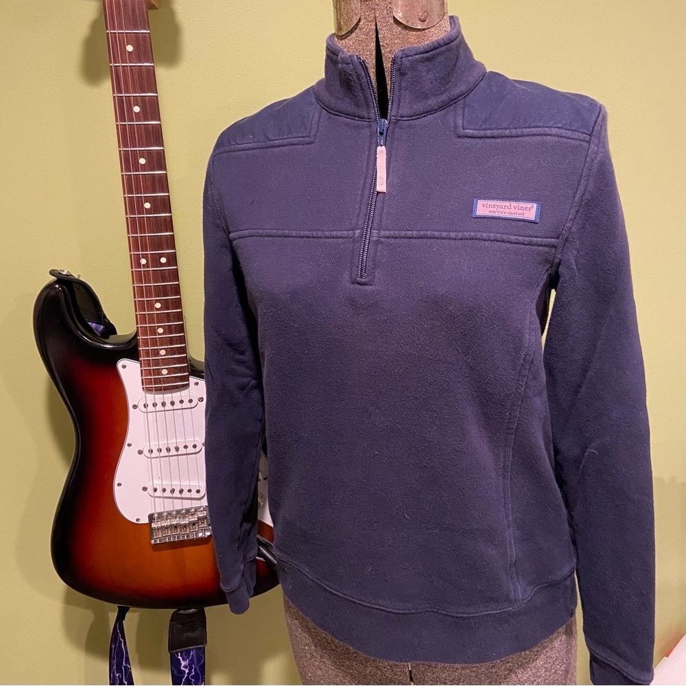 Vineyard Vines quarter zip sweatshirt Navy -Small